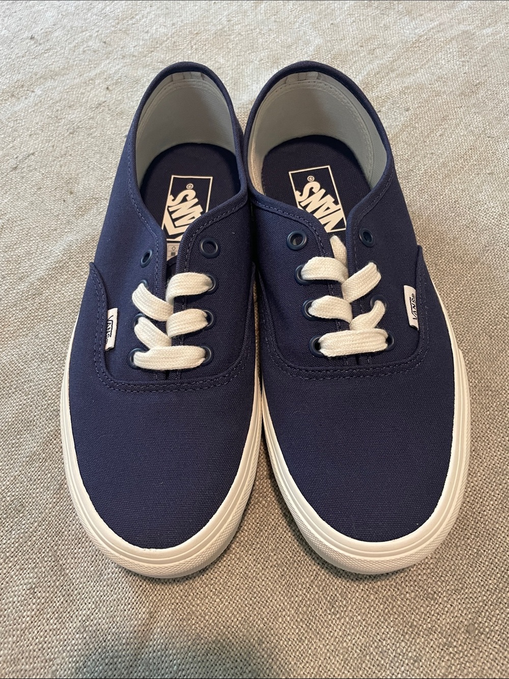 Vans Navy Canvas Low-Top Sneakers
